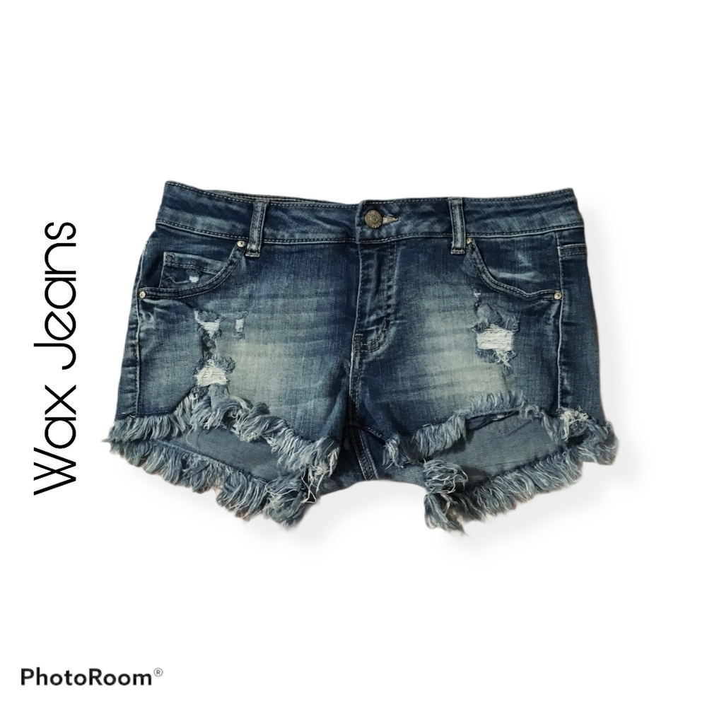 Wax Jean Frayed Shorts